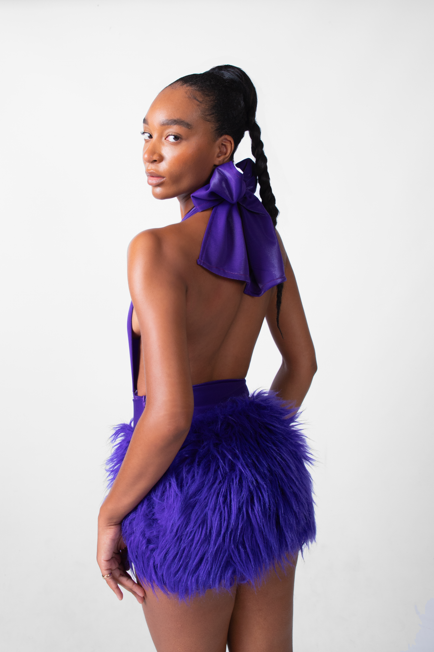 Timeless Purple V-neck Bodysuit